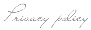 Privacy policy